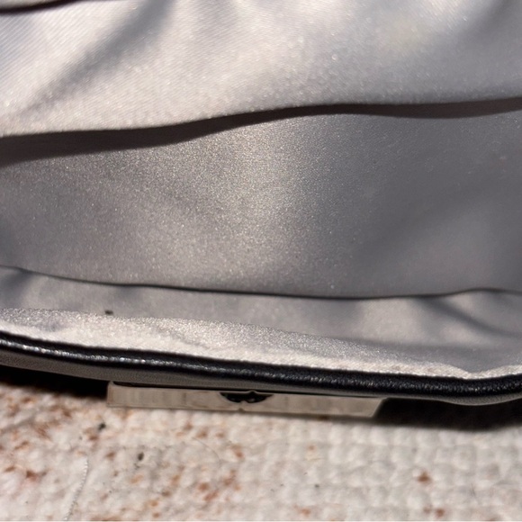 COACH F23084 Kristin Spectator Black and White Leather Crossbody - Picture 4 of 6